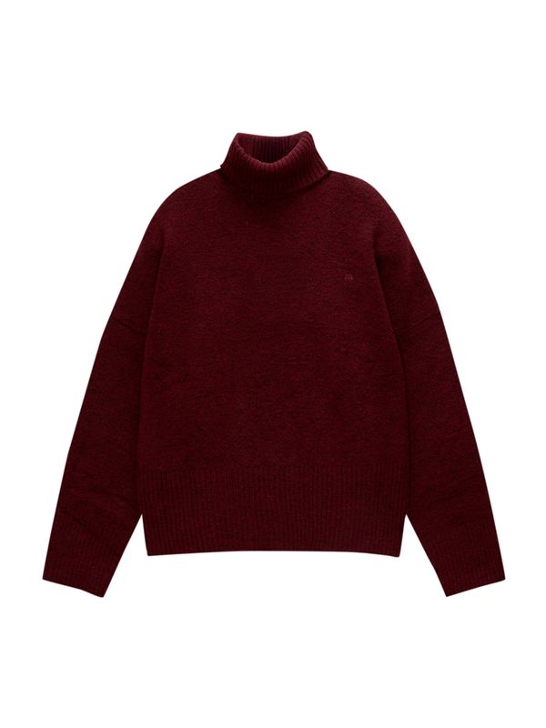 Pull&Bear Pull&Bear Široki pulover 'PACIFIC'  burgund