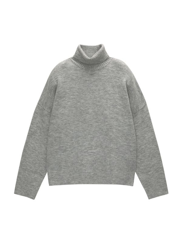 Pull&Bear Pull&Bear Široki pulover 'PACIFIC'  siva melange