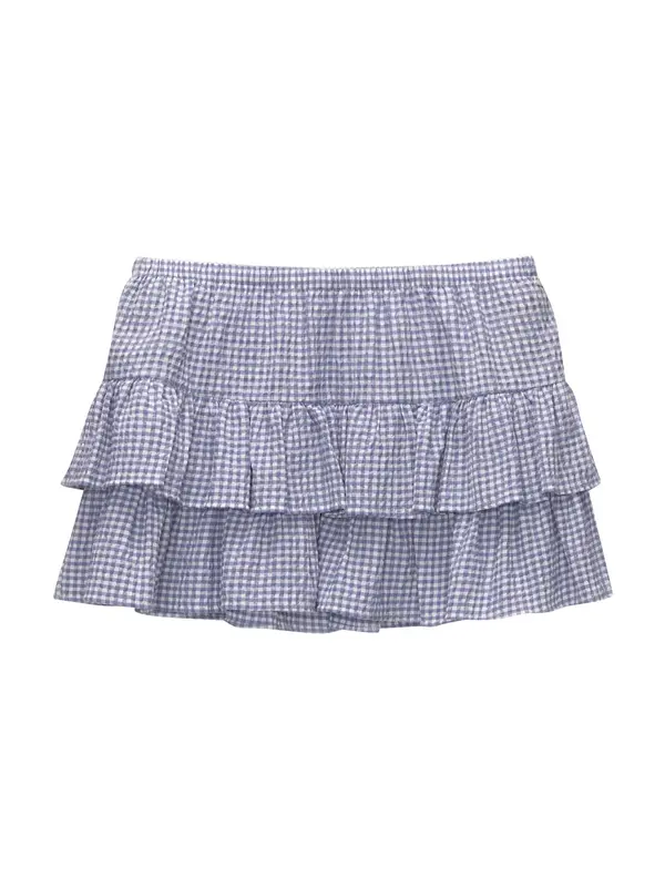 Pull&Bear Pull&Bear Suknja  plava / bijela