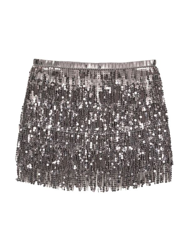 Pull&Bear Pull&Bear Suknja  siva / srebro