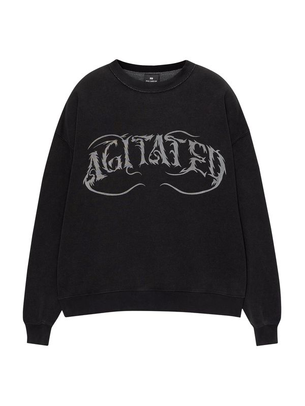 Pull&Bear Pull&Bear Sweater majica  antracit siva / svijetlosiva