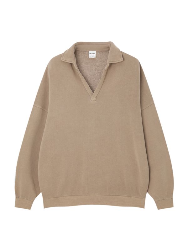 Pull&Bear Pull&Bear Sweater majica  boja devine dlake (camel)
