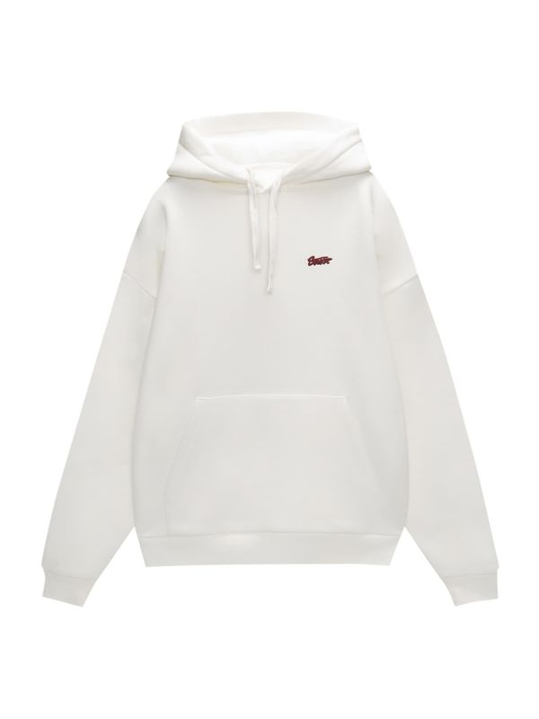 Pull&Bear Pull&Bear Sweater majica  burgund / bijela