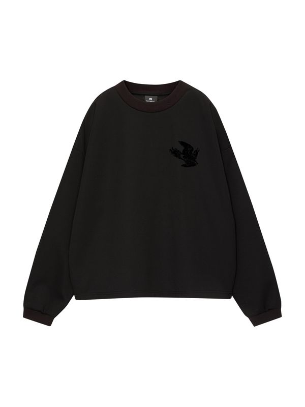 Pull&Bear Pull&Bear Sweater majica  crna