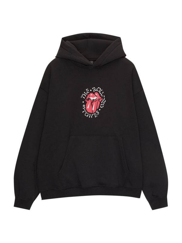 Pull&Bear Pull&Bear Sweater majica  crvena / crna / bijela