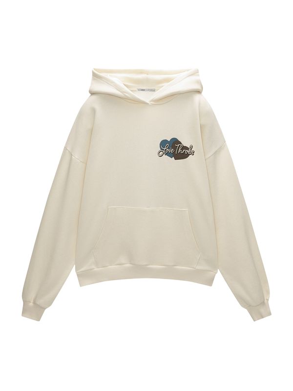 Pull&Bear Pull&Bear Sweater majica  ecru/prljavo bijela / plava / smeđa / crna