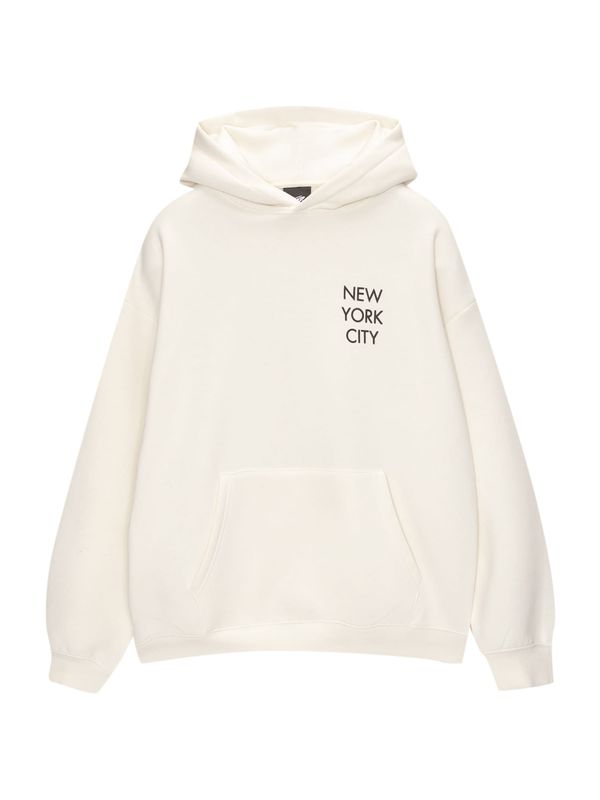 Pull&Bear Pull&Bear Sweater majica  ecru/prljavo bijela / smeđa / crvena / crna