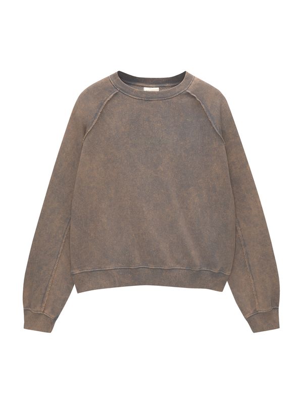 Pull&Bear Pull&Bear Sweater majica  mornarsko plava / brokat