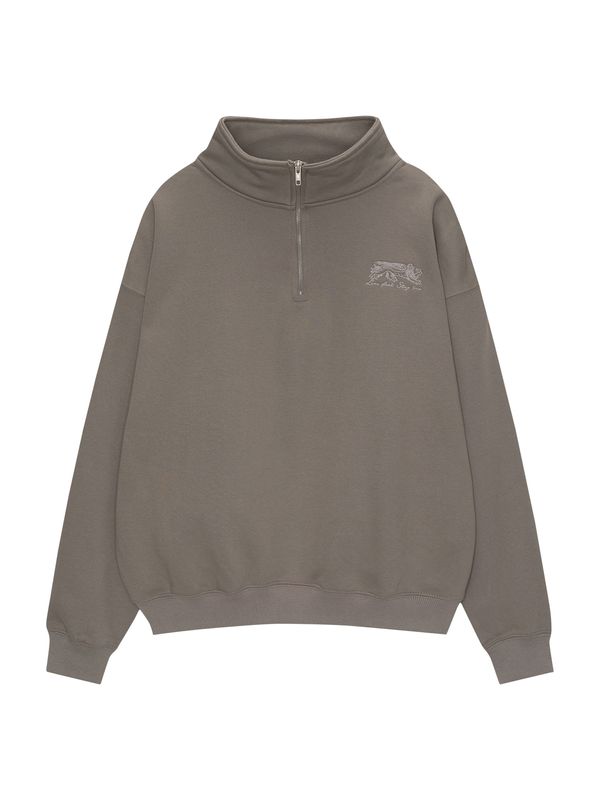 Pull&Bear Pull&Bear Sweater majica  siva / svijetlosiva