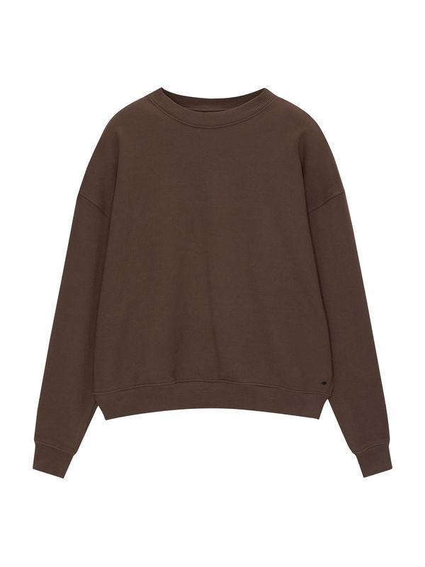 Pull&Bear Pull&Bear Sweater majica  smeđa