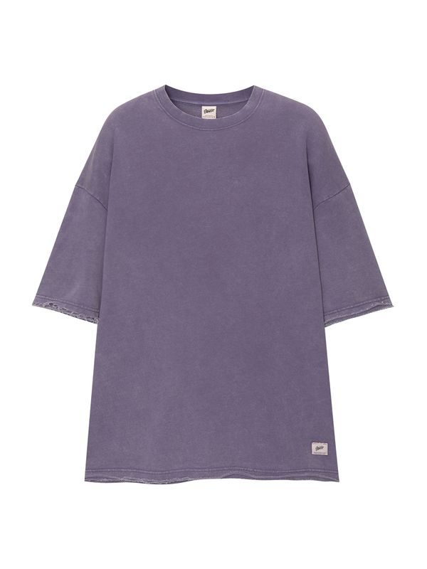 Pull&Bear Pull&Bear Sweater majica 'STWD'  lavanda