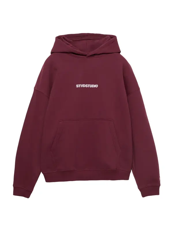 Pull&Bear Pull&Bear Sweater majica 'STWD'  pastelno žuta / svijetlosiva / burgund