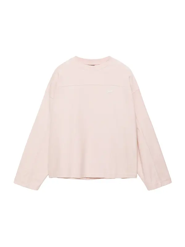 Pull&Bear Pull&Bear Sweater majica 'STWD'  roza / bijela