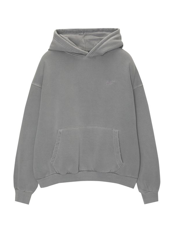 Pull&Bear Pull&Bear Sweater majica 'STWD'  siva