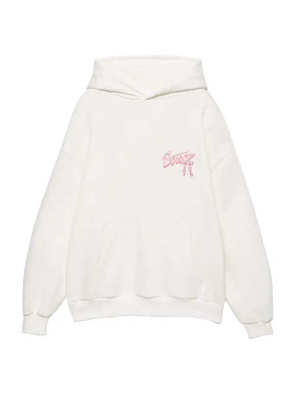 Pull&Bear Pull&Bear Sweater majica  svijetloroza / bijela
