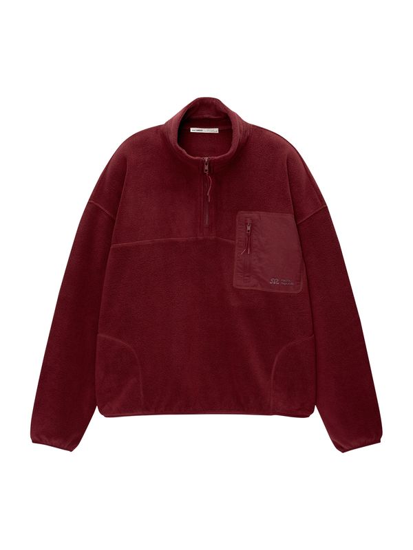 Pull&Bear Pull&Bear Sweater majica  tamno crvena