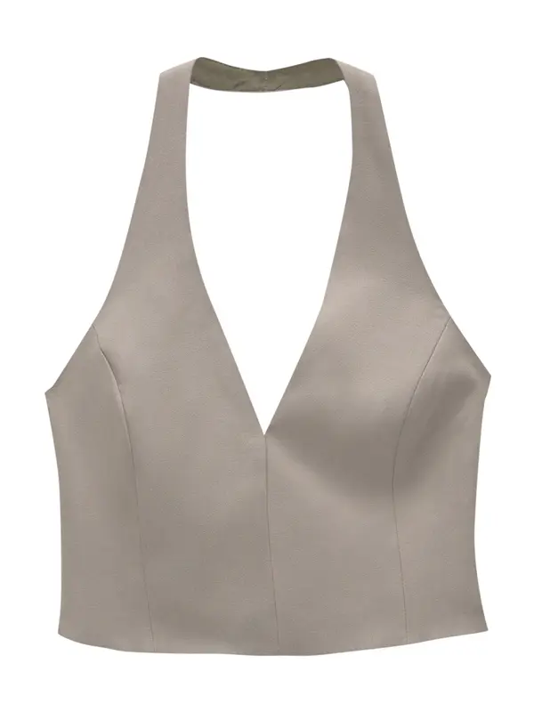 Pull&Bear Pull&Bear Top  bež siva