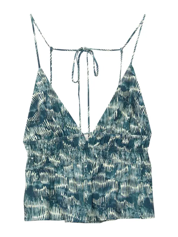 Pull&Bear Pull&Bear Top  cijan plava / golublje plava / bijela