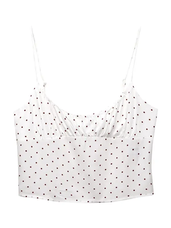 Pull&Bear Pull&Bear Top  crna / bijela