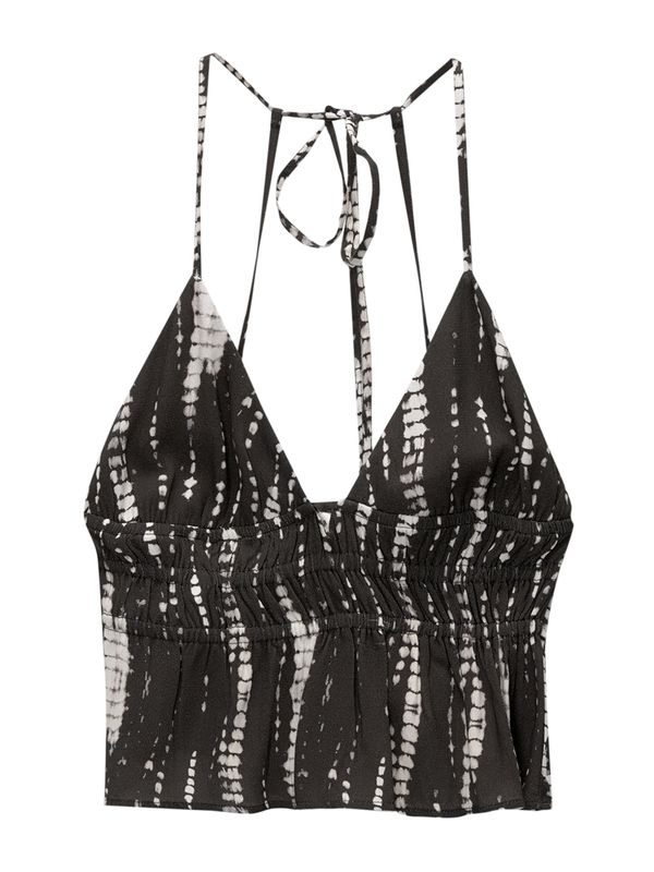Pull&Bear Pull&Bear Top  crna / bijela