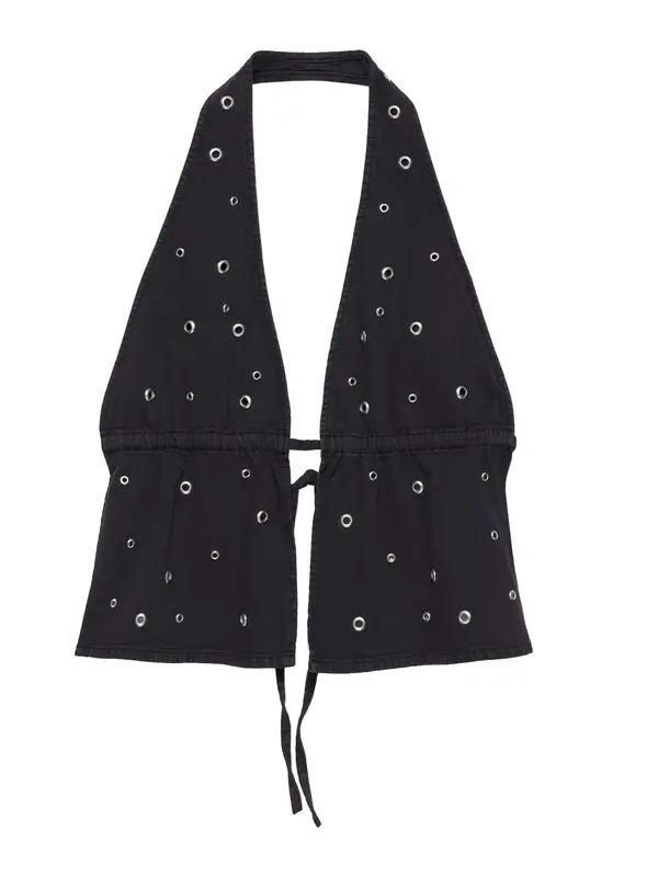 Pull&Bear Pull&Bear Top  crni traper