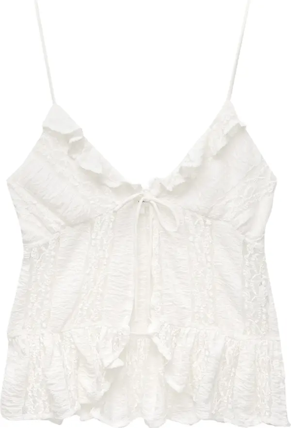 Pull&Bear Pull&Bear Top  ecru/prljavo bijela