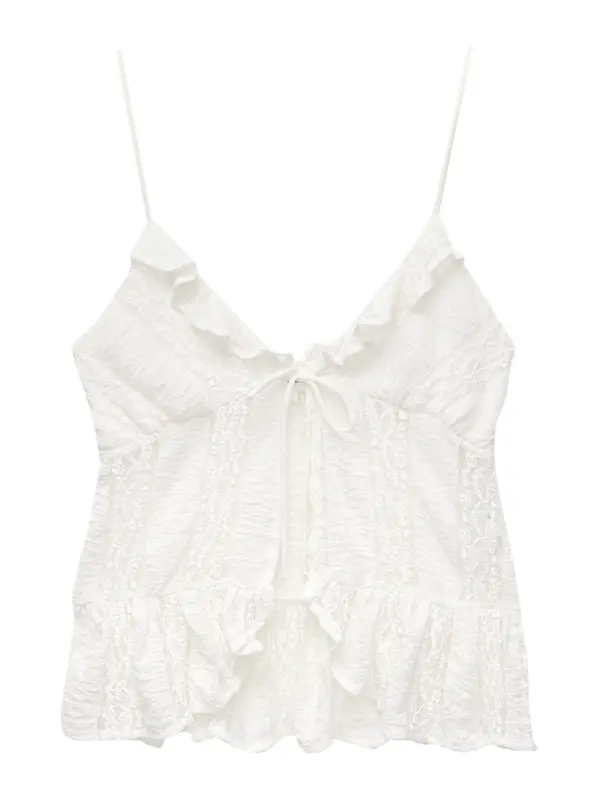 Pull&Bear Pull&Bear Top  ecru/prljavo bijela