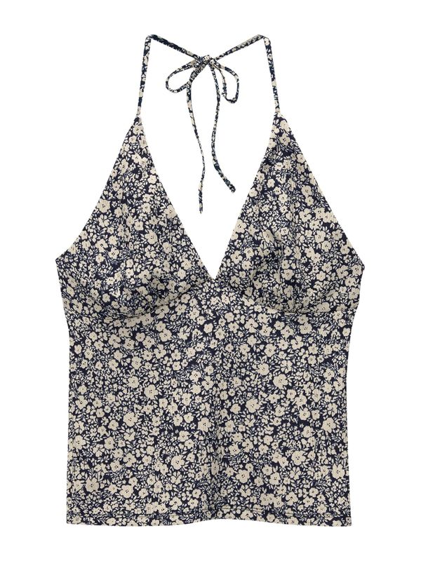 Pull&Bear Pull&Bear Top  mornarsko plava / prljavo bijela