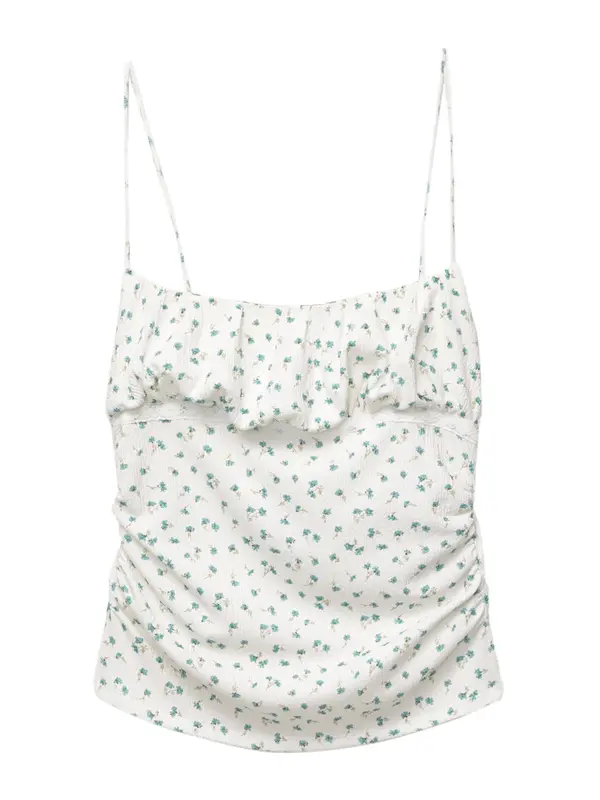 Pull&Bear Pull&Bear Top  nebesko plava / maslinasta / bijela