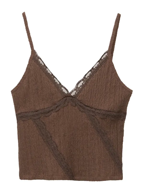 Pull&Bear Pull&Bear Top 'PACIFIC'  smeđa