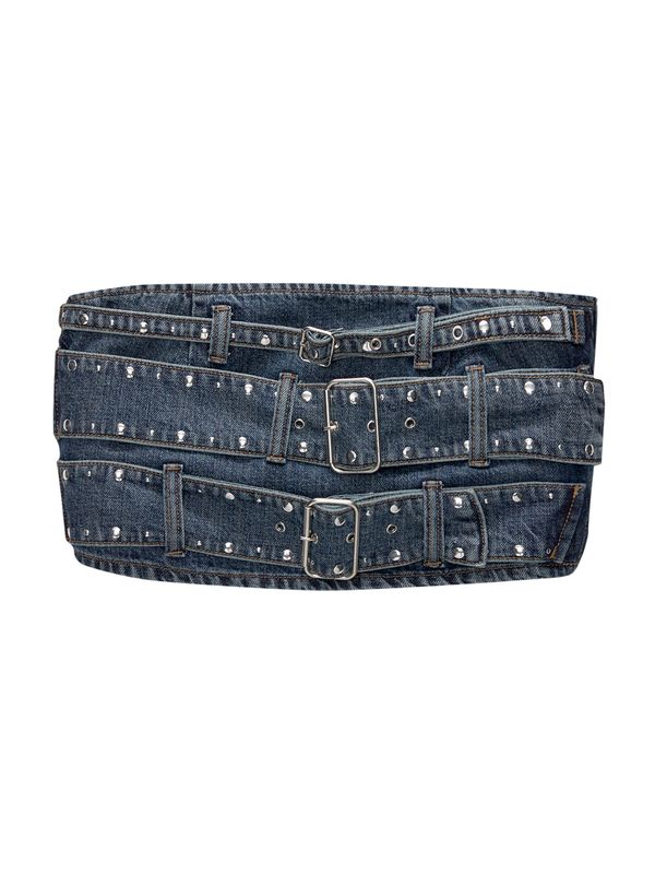 Pull&Bear Pull&Bear Top  plavi traper