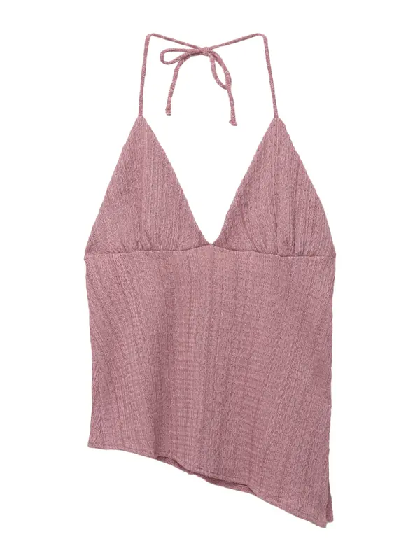 Pull&Bear Pull&Bear Top  prljavo roza