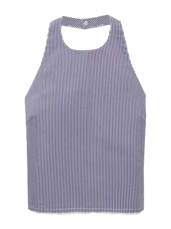 Pull&Bear Pull&Bear Top  safirno plava / bijela