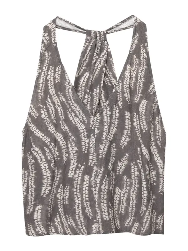 Pull&Bear Pull&Bear Top  siva / prljavo bijela