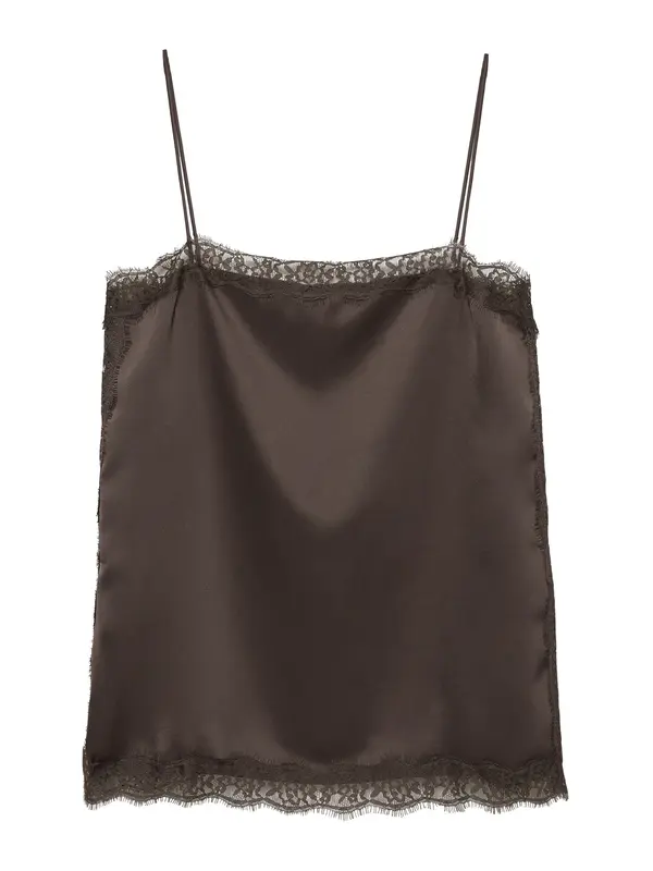 Pull&Bear Pull&Bear Top  tamno smeđa