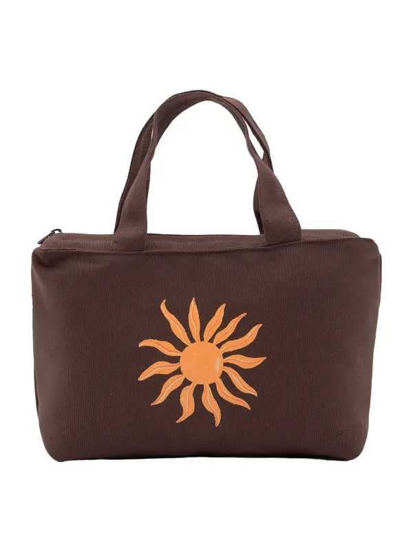 Pull&Bear Pull&Bear Torba za plažu  smeđa / narančasta / mandarina / pastelno narančasta
