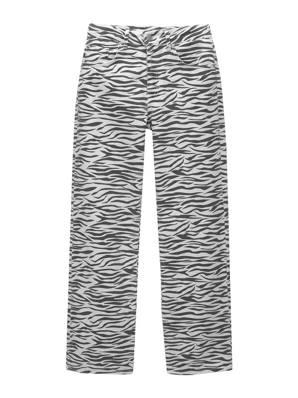 Pull&Bear Pull&Bear Traperice  crni traper / bijeli traper