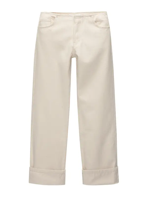 Pull&Bear Pull&Bear Traperice  ecru/prljavo bijela
