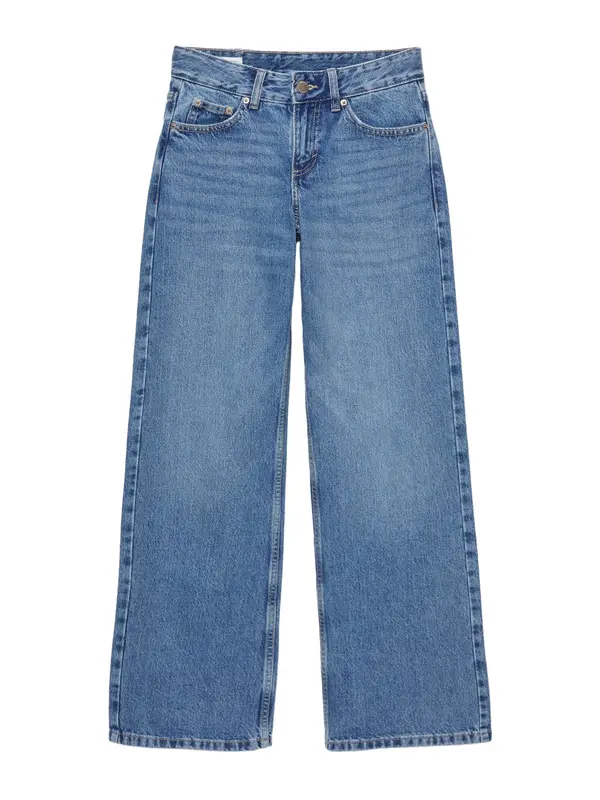 Pull&Bear Pull&Bear Traperice 'LOVE'  plavi traper