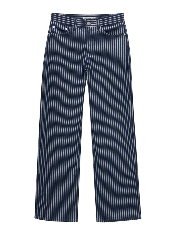 Pull&Bear Pull&Bear Traperice  plavi traper / bijela