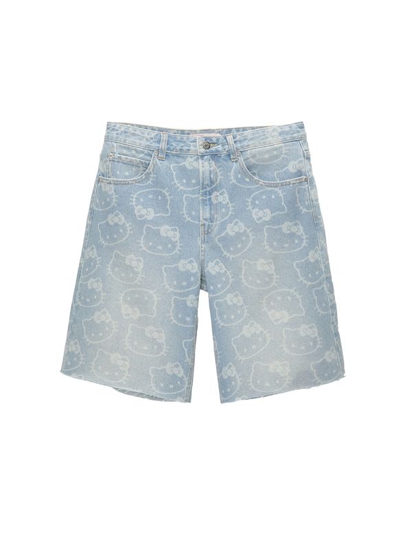 Pull&Bear Pull&Bear Traperice  plavi traper / svijetloroza / bijela