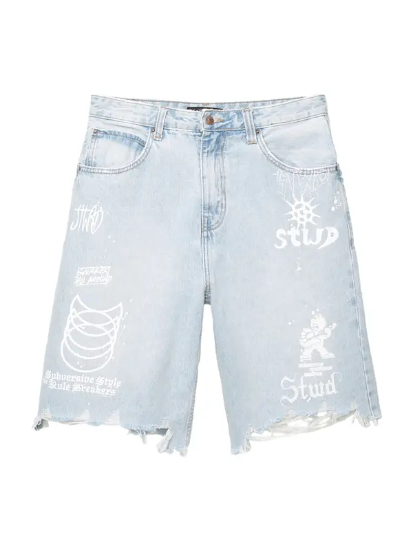 Pull&Bear Pull&Bear Traperice  svijetloplava / bijela