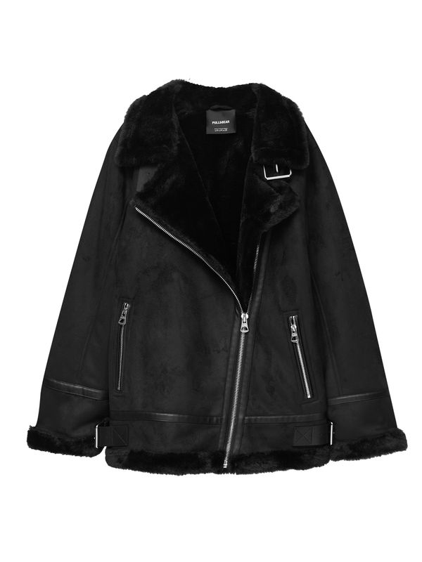 Pull&Bear Pull&Bear Zimska jakna  crna