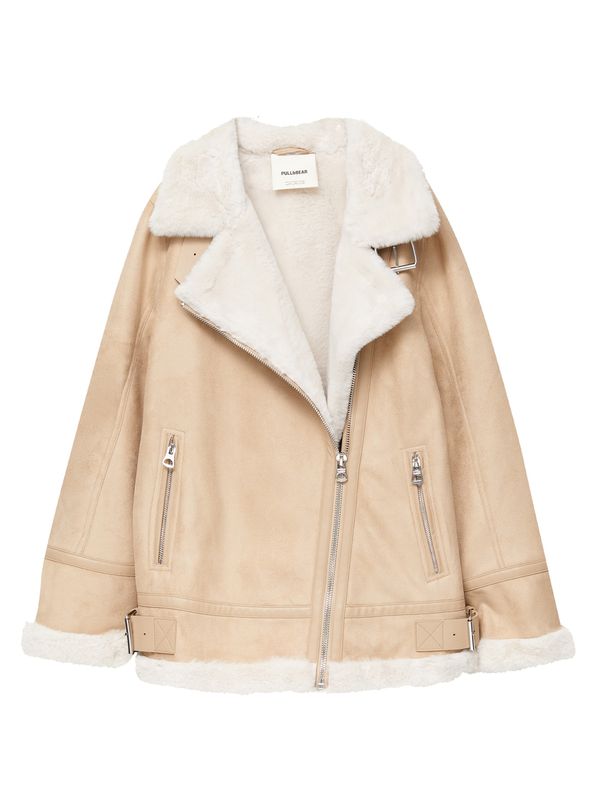 Pull&Bear Pull&Bear Zimska jakna  ecru/prljavo bijela / pijesak