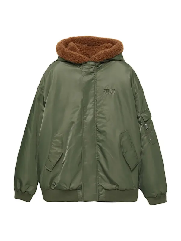 Pull&Bear Pull&Bear Zimska jakna  maslinasta