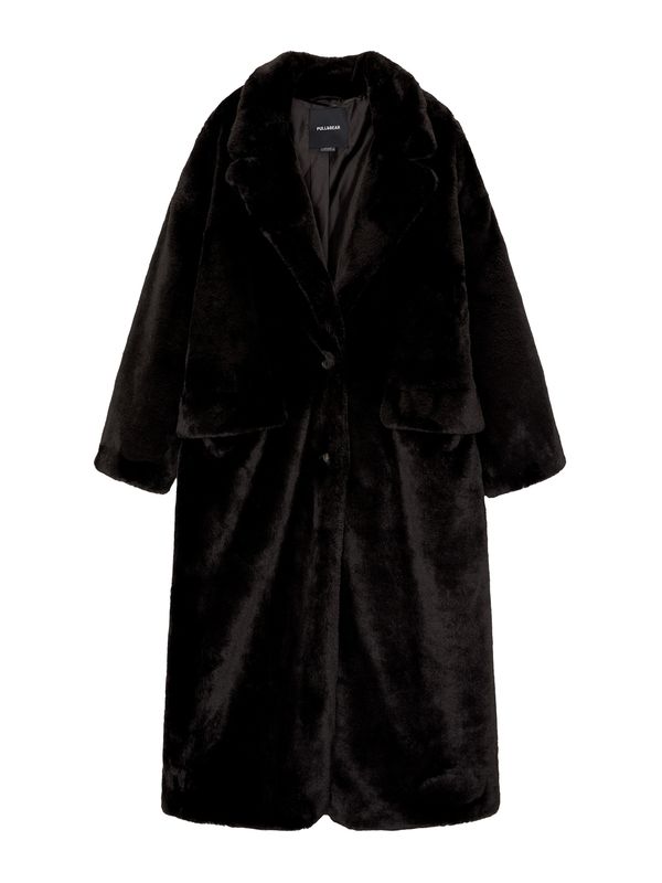 Pull&Bear Pull&Bear Zimski kaput  crna