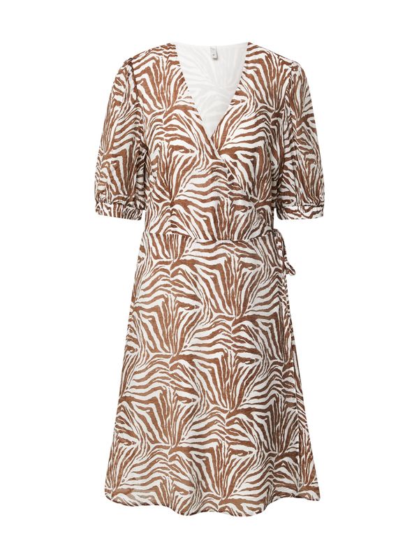 PULZ Jeans PULZ Jeans Haljina 'PZBERETHE'  smeđa / bijela