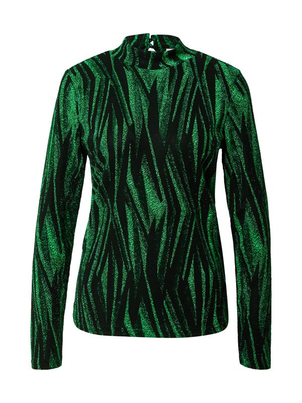 PULZ Jeans PULZ Jeans Majica 'LUCIA'  zelena / crna