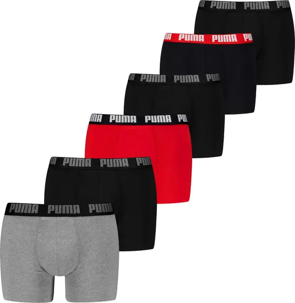 PUMA PUMA Bokserice 'Everyday'  siva melange / crvena / crna / bijela