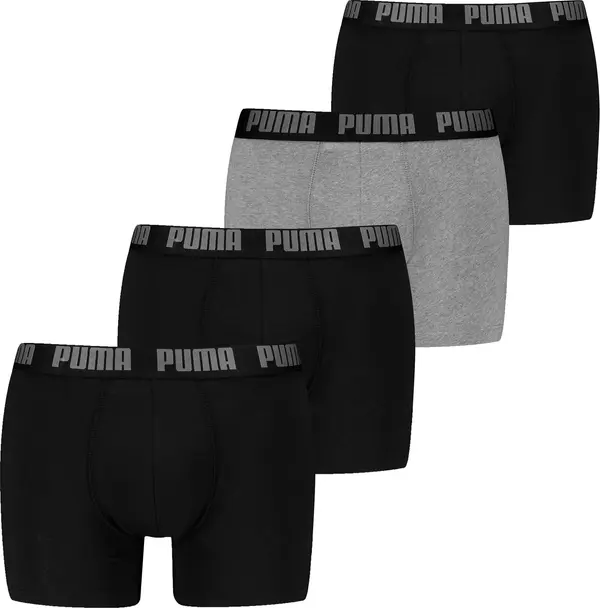 PUMA PUMA Bokserice  siva melange / crna